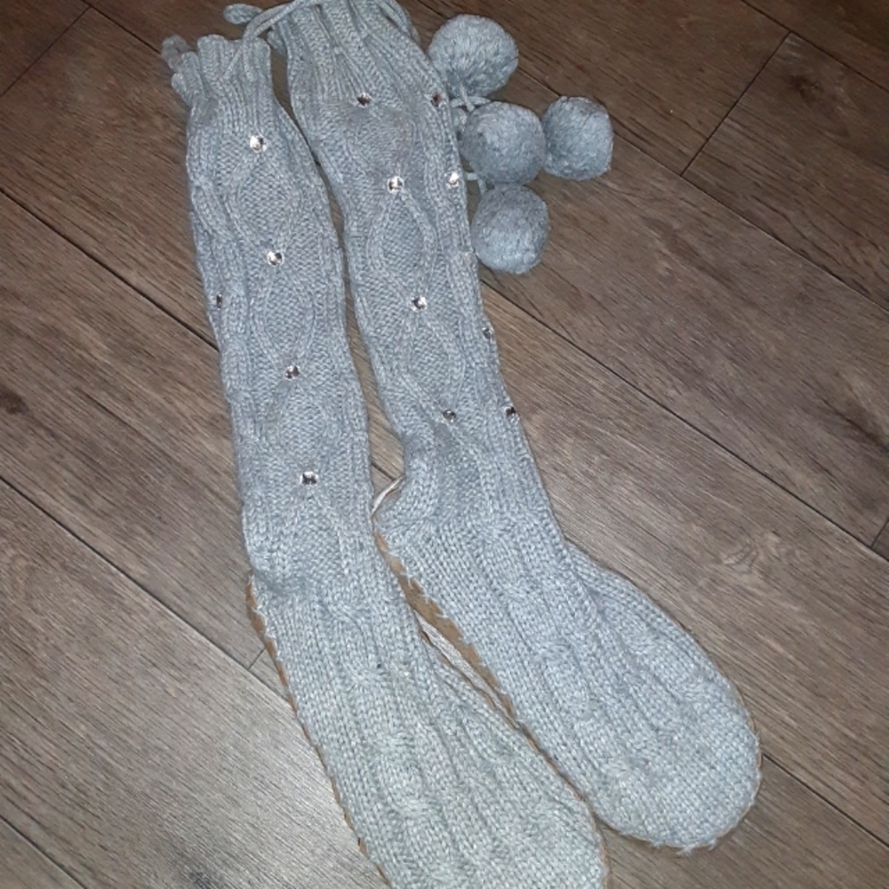 Pink by Victoria's secret slippers